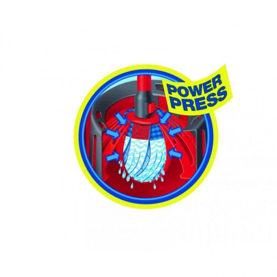 Vileda Torsion Power bucket with wringer  red