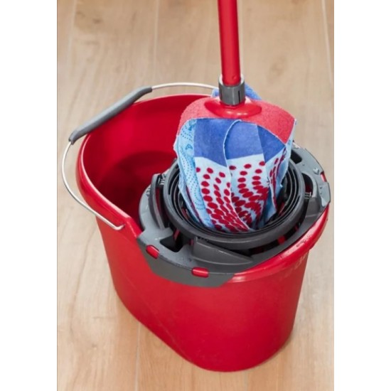 Vileda Torsion Power bucket with wringer  red