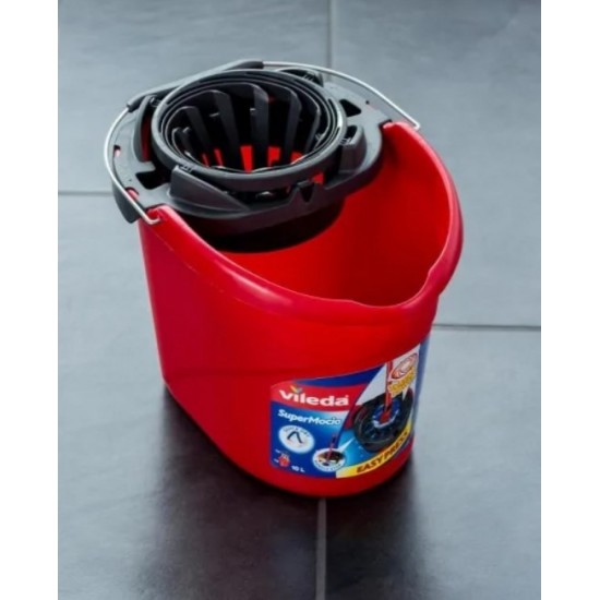Vileda Torsion Power bucket with wringer  red