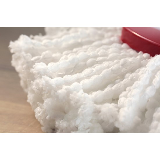 Vileda Turbo 2in1 rotary mop refill   white/red