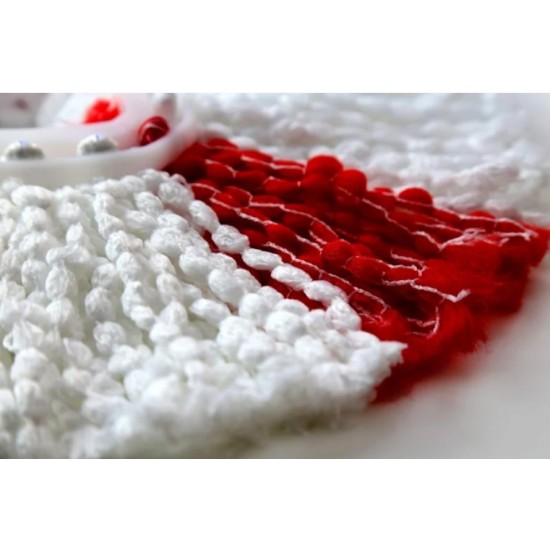 Vileda Turbo 2in1 rotary mop refill   white/red