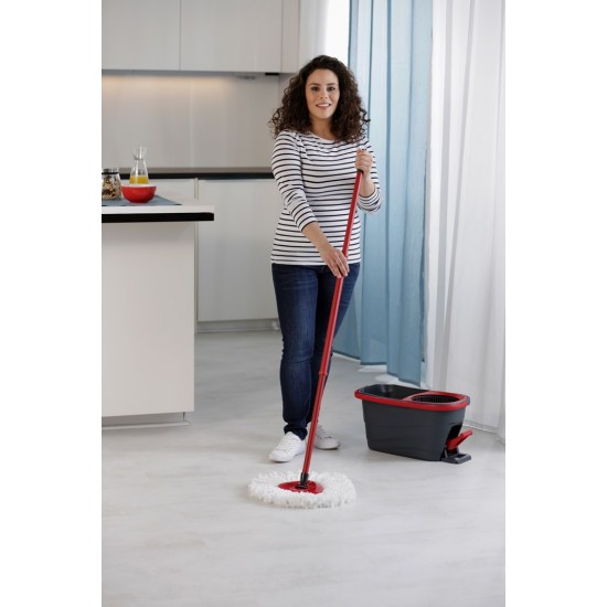 Vileda Turbo 2in1 rotary mop refill   white/red