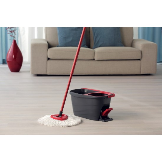 Vileda Turbo 2in1 rotary mop refill   white/red