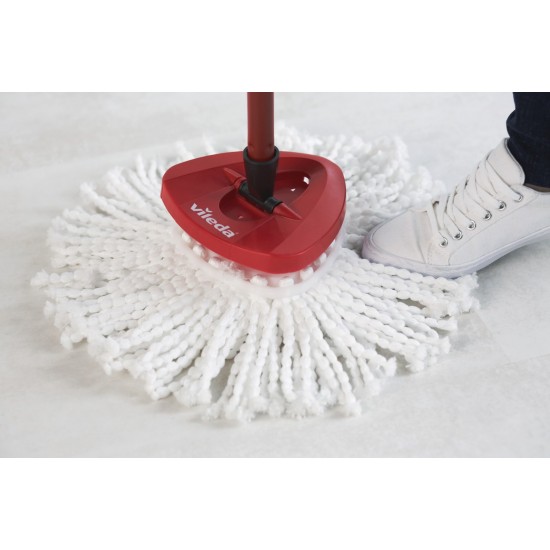 Vileda Turbo 2in1 rotary mop refill   white/red