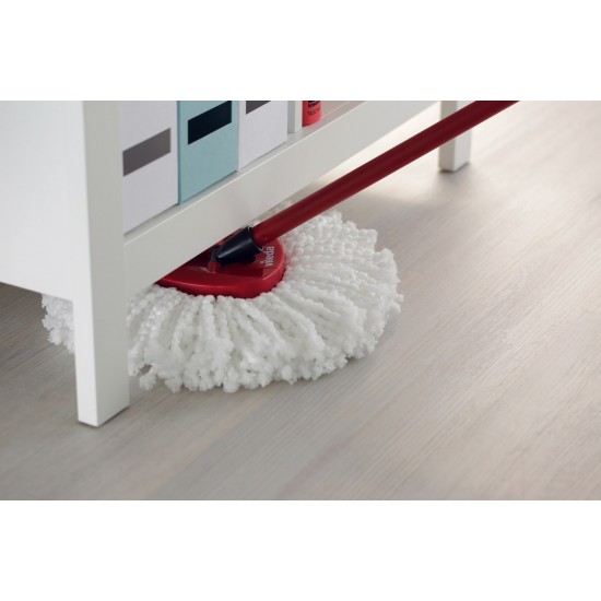 Vileda Turbo 2in1 rotary mop refill   white/red