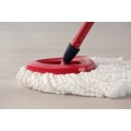 Vileda Turbo 2in1 rotary mop refill   white/red