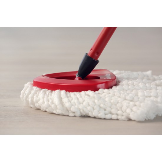 Vileda Turbo 2in1 rotary mop refill   white/red