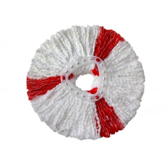 Vileda Turbo 2in1 rotary mop refill   white/red