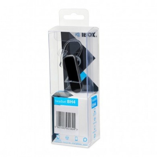 iBox BH4 Headset Ear-hook, In-ear Black