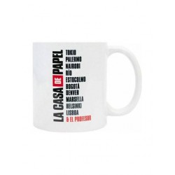 Κούπα Κεραμική La Casa De Papel Mάσκα Λευκή 300ml 