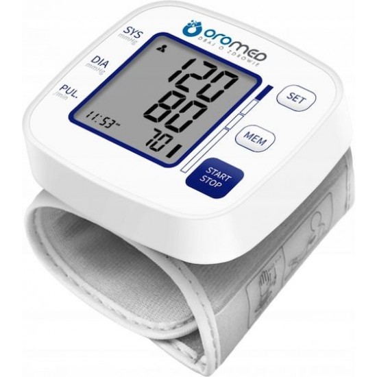 Oromed ORO-BP Smart Compact Wrist Blood Pressure Monitor