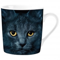 coffee cup  black cat's eyes  7,5 cm , 240 ml