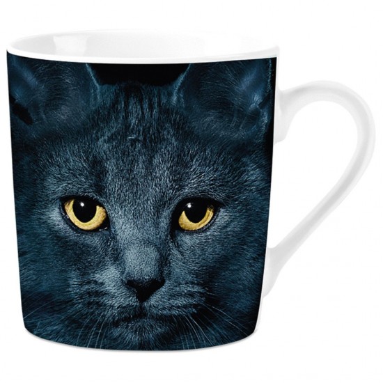 coffee cup  black cat's eyes  7,5 cm , 240 ml